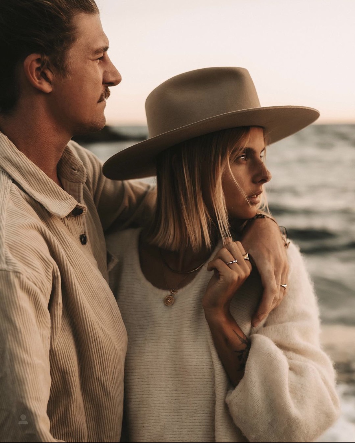 Fabienne and Dennis wearing their custom Crown of the Vagabond hats.