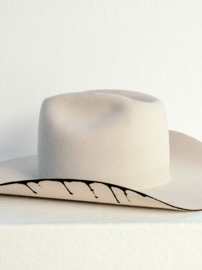 Pancho - one of two modern cowboy hats in the collection. Our Interpretation of a fashionable Fusion Cowboy hat shape..  
